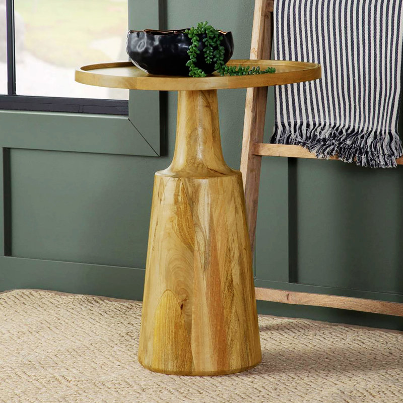 Small pedestal accent table discount